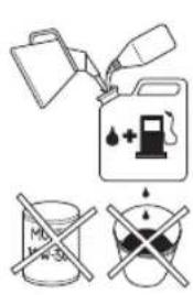 HUSQVARNA 543AE15 - Preparazione della miscela - 1