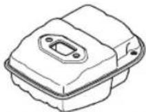 HUSQVARNA 543AE15 - Tlmič výfuku - 2