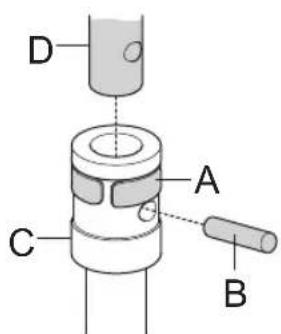 HUSQVARNA 543AE15 - Montaje de la barrena - 2
