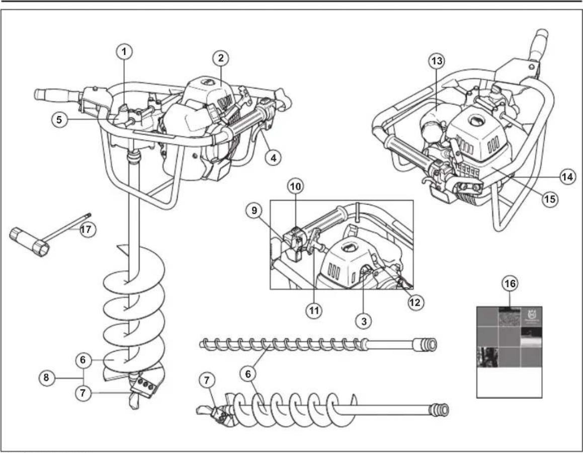 HUSQVARNA 543AE15 - PARTILE COMPONENTE - 1