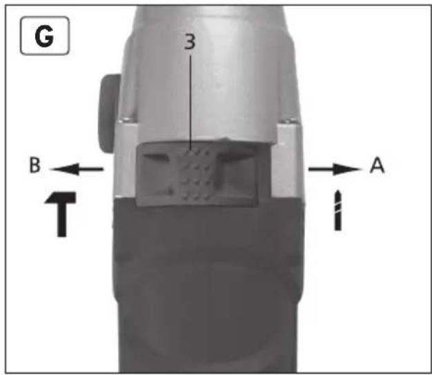 Gamma HD1050VRQ2 - Selecteren van de klopboorfunctie (3) - 1