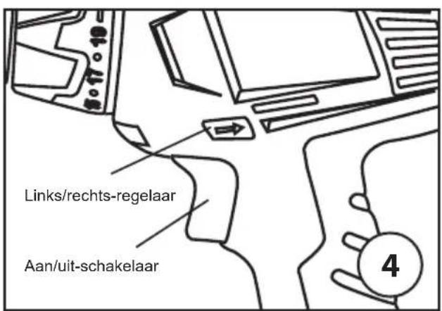 Gamma CD18HPLi - Instellen van het koppel of de boorstand (afb. 5) - 1
