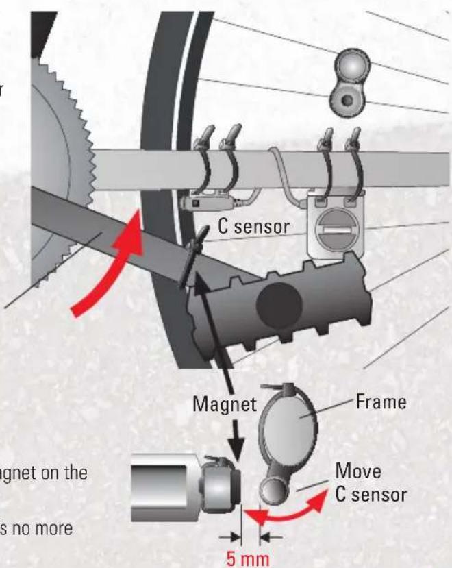FALK Pantera - Fitting the magnet for measuring the cadence - 2