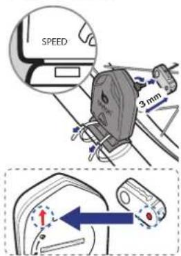 Bryton Rider 330 - Installer le Capteur de vitesse/cadence/double (optionnel) - 6
