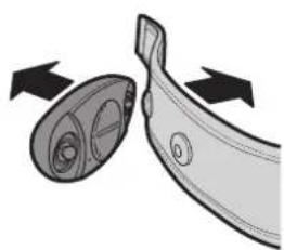 Bryton Rider 330 - Installer la sangle de fréquence cardiaque (optionnel) - 2