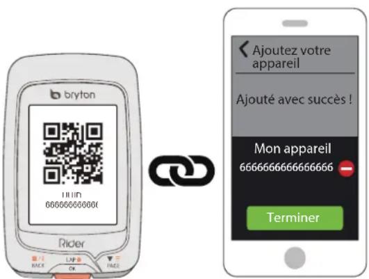 Bryton Rider 330 - Ajouter l'UUID de votre appareil à votre compte Bryton - 4