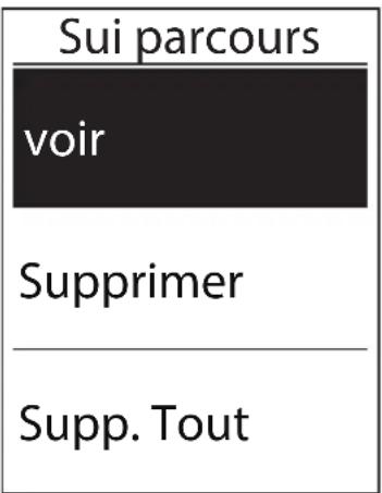 Bryton Rider 330 - Afficher/Supprimer parcours - 1