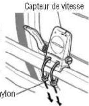 CAT EYE CCTR300TW V3 - 2-1. Serrez provisoirement le capteur de vitesse - 1