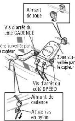 CAT EYE CCTR300TW V3 - 2-2. Fixez l'aimant - 1