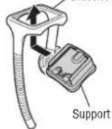 CAT EYE CCTR300TW V3 - Fixation du support Flex Tight ^TM à la potence - 1