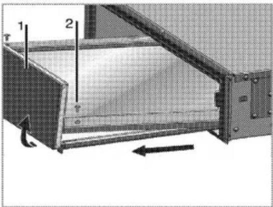 GRUNDIG GWS 2152 B - Retrait du tiroir - 1