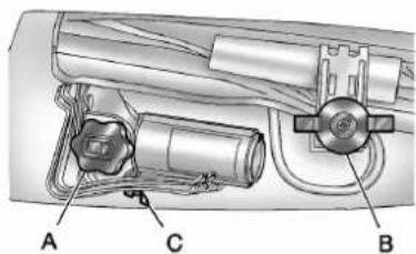GMC Yukon (2011) - Déposedupneudesecours etdesoutils - 2