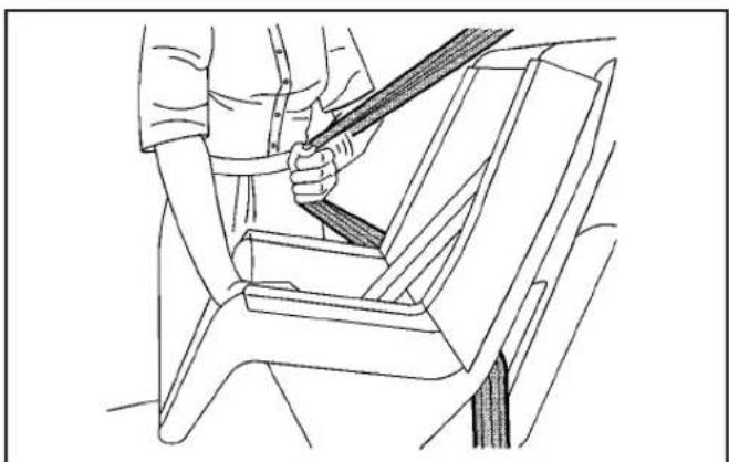 Hummer H2 (2009) - Fixation d'un apparéil de retenue pour infant en position siège arrête - 2