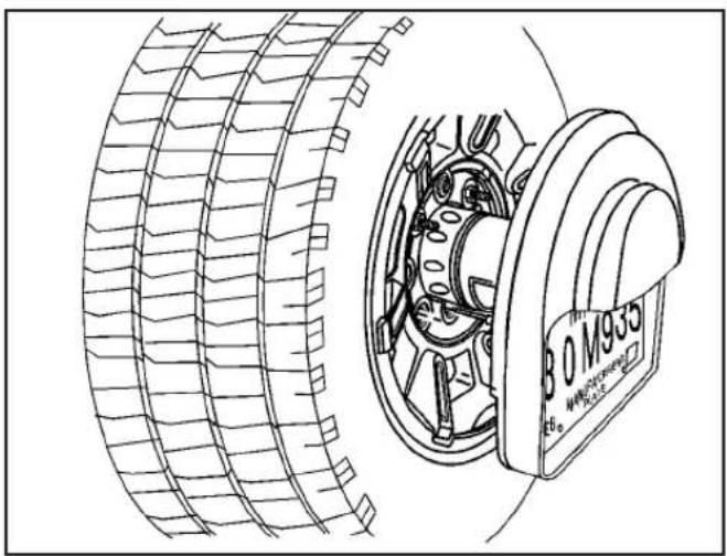 Hummer H2 (2009) - Rangement du pneu plat ou de secours - 2