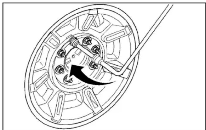 Hummer H2 (2009) - Rangement du pneu plat ou de secours - 1