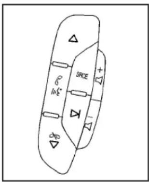Hummer H2 (2009) - Commandes audio intégrées au volant de direction - 1