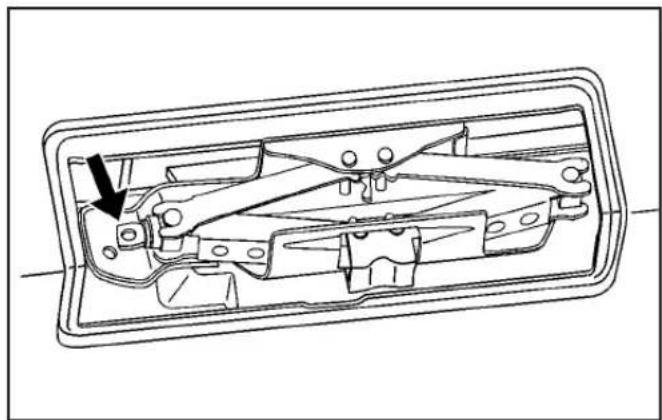 Hummer H2 (2009) - Rangement du cric et des outils - 1