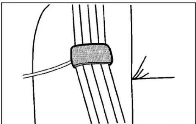 Hummer H2 (2009) - Guides de comport de ceinture de sécurité arrête - 3