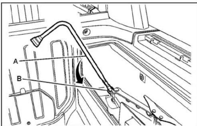 Hummer H2 (2009) - Dépose du pneu de secours et des outils (SUT) - 4