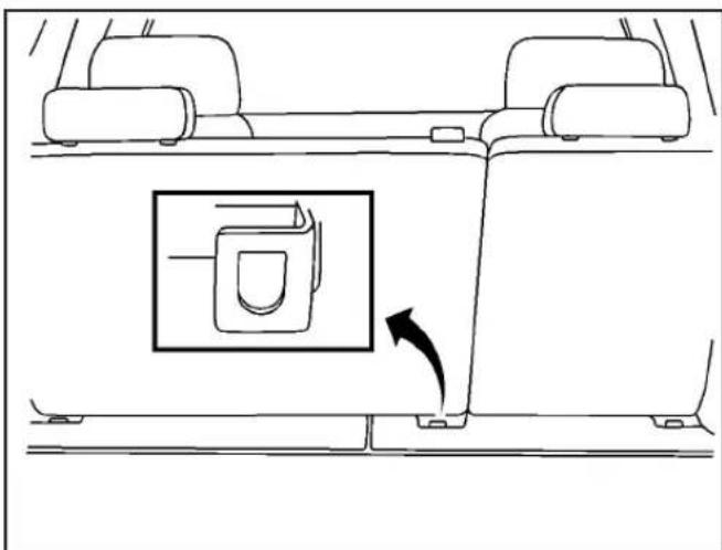 Hummer H2 (2009) - Emplacements de l'ancrage inférieur et de l'ancrage de sangle supérieure - 5