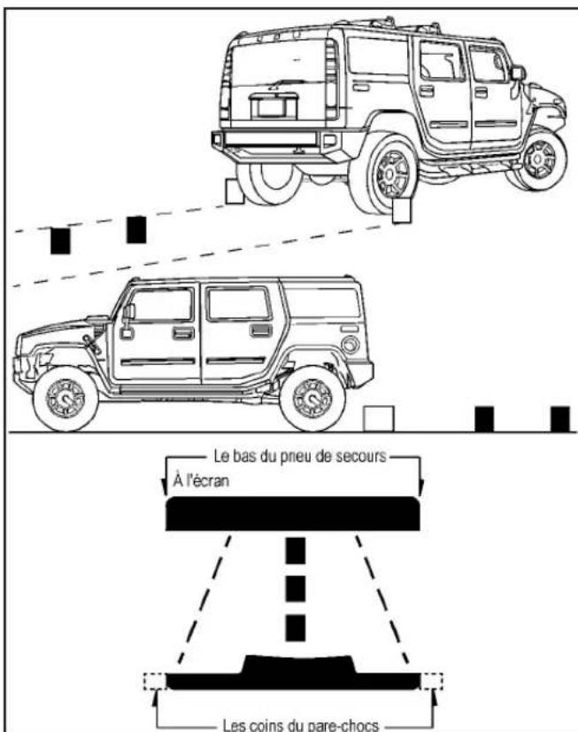 Hummer H2 (2009) - Emplacement de laamera de vision arrriere - 2