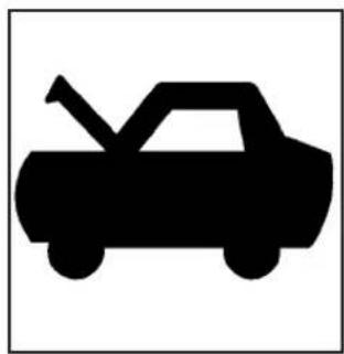 Hummer H2 (2009) - Levier d'ouverture du capot - 2