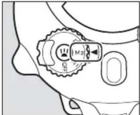 Diagram of a car's gear and mode dial with Chinese labels, showing settings like 'Mz' and control buttons.