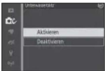 Unterwasserfahr Aktivieren Deaktivieren