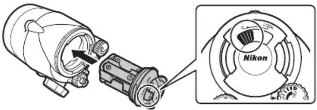 NIKON SBN10 - Riposizionare il supporto. - 1