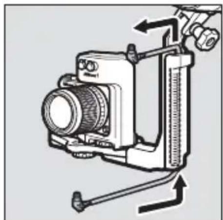 NIKON SBN10 - Place the camera/adapter assembly on the bracket. - 4
