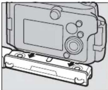 NIKON SBN10 - Position the waterproof case. - 1