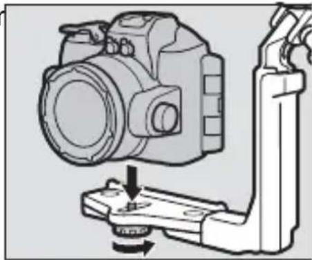NIKON SBN10 - Placez le caisson étanche sur le support. - 1