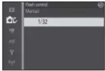 Flash control Manual 1/32
