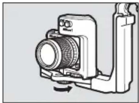 NIKON SBN10 - Place the camera/adapter assembly on the bracket. - 3