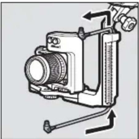 NIKON SBN10 - Platzieren Sie die Kamera/Adapter-Kombination auf der Schiene. - 4