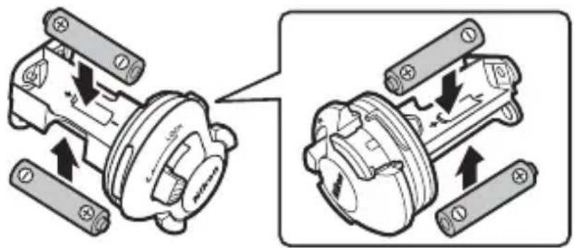 Diagram illustrating battery disassembly process with labeled components and directional arrows