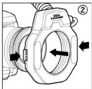 SIGMA EM140 DG Macro (Nikon) - MISE EN PLACE DU MODULE FLASH - 2