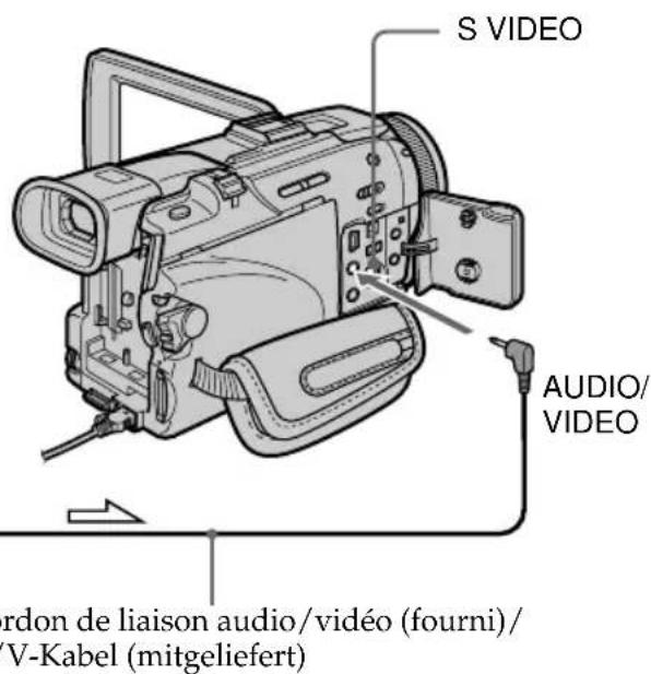 SONY DCRTRV40E - Anschluss über A/V-Kabel - 1