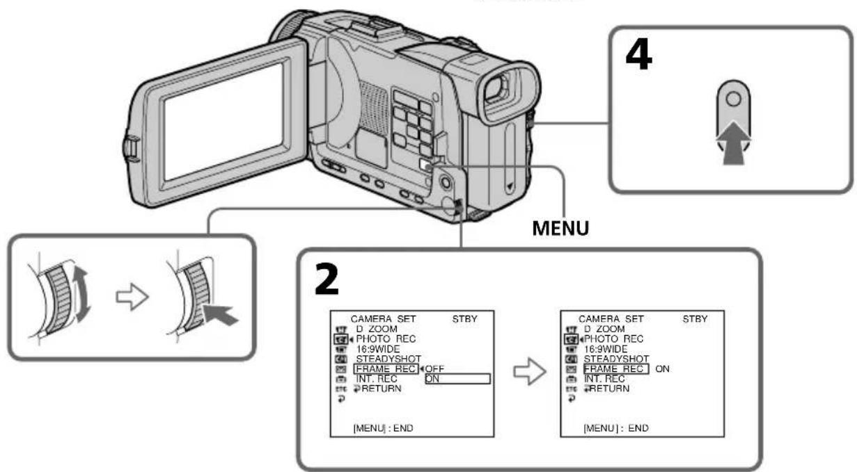 SONY DCRTRV40E - Aufnehmen von Einzelbildsequenzen - Frame-Aufnahme - 1