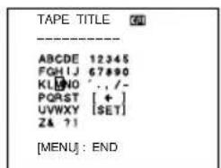 SONY DCRTRV40E - Benennen einer Cassette - 2