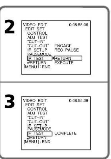SONY DCRTRV40E - Überprüfen des Videorecorderbetriebs - 2