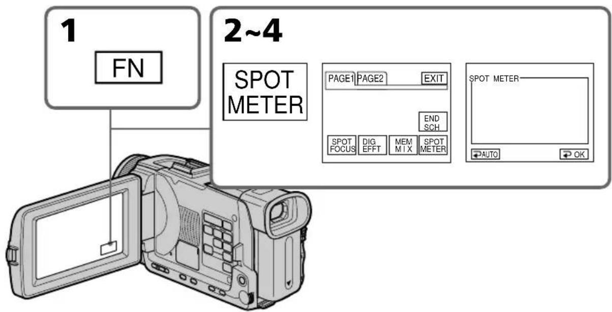 SONY DCRTRV40E - Verwendung der flexiblen Spot-Belichtungsmessung - Spot Meter - 1