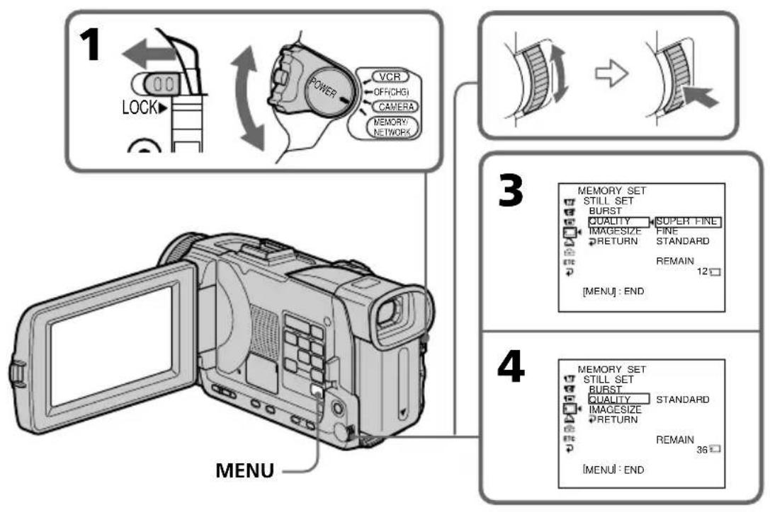 SONY DCRTRV40E - Wahl der Bildqualität - 1