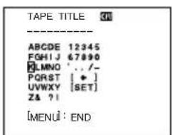 SONY DCRTRV40E - Benennen einer Cassette - 1