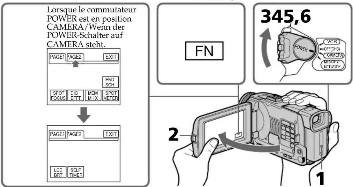SONY DCRTRV40E - Schritt 4 Verwendung des Berührungsschirms - 1