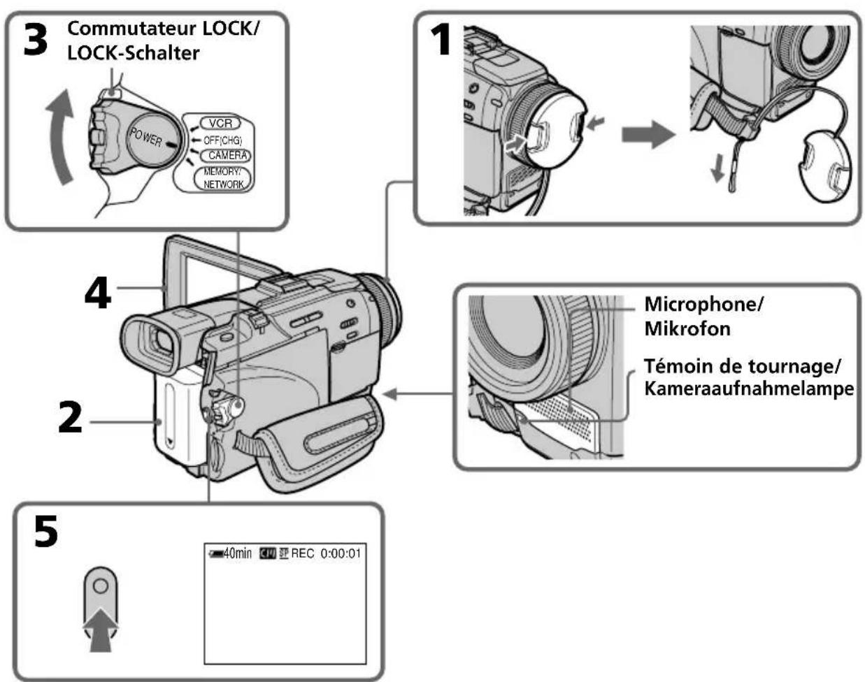 SONY DCRTRV40E - — Aufnahmebetrieb - Grundlagen — Aufnahme - 1