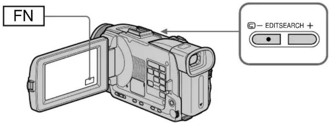 SONY DCRTRV40E - Überprüfen der Aufnahme - END SEARCH/EDITSEARCH/Aufnahmerückschau - 1