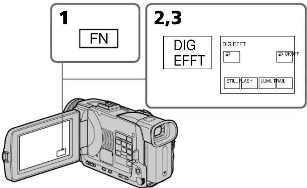 SONY DCRTRV40E - Verwendung der Digital Effect-Funktion bei der Wiedergabe - 1