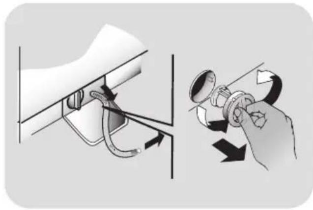 HOOVER DWT 413 AH1S - Reinigung der Klammerfalle - 1