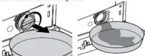 BEKO WMB 50621 UY - Eliminazione eventuale acqua residua e pulizia del filtro della pompa - 7